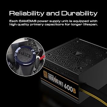 新品未使用・KRATOS M1-600B 600W 電源 Amazon.com: GAMDIAS 600W Bronze PSU, RGB Gaming PC Power